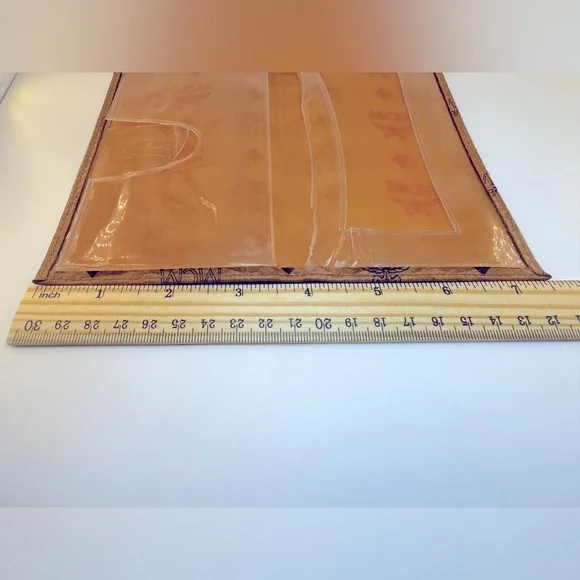 MCM Long Wallet Passport Holder Cognac Visetos Germany Authentic Vintage MCM - Picture 11 of 14